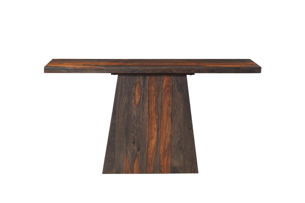 Pedestal Console Table - Mahogany