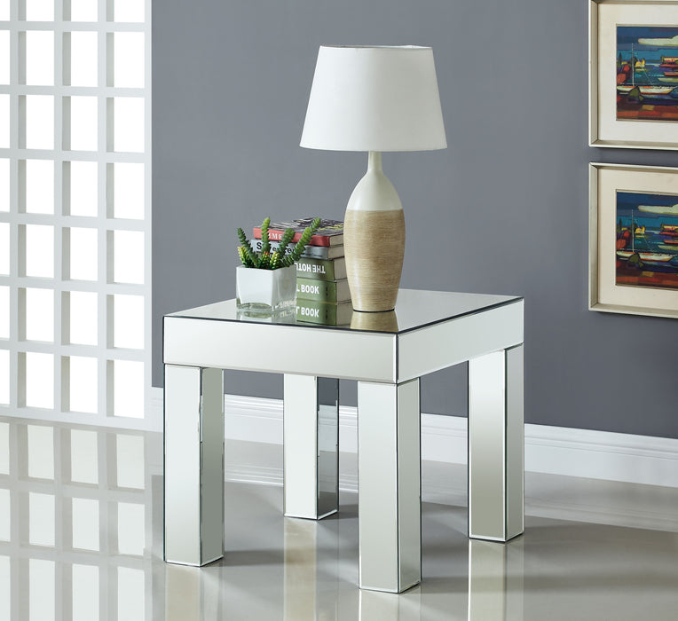 Lainy - End Table - Pearl Silver
