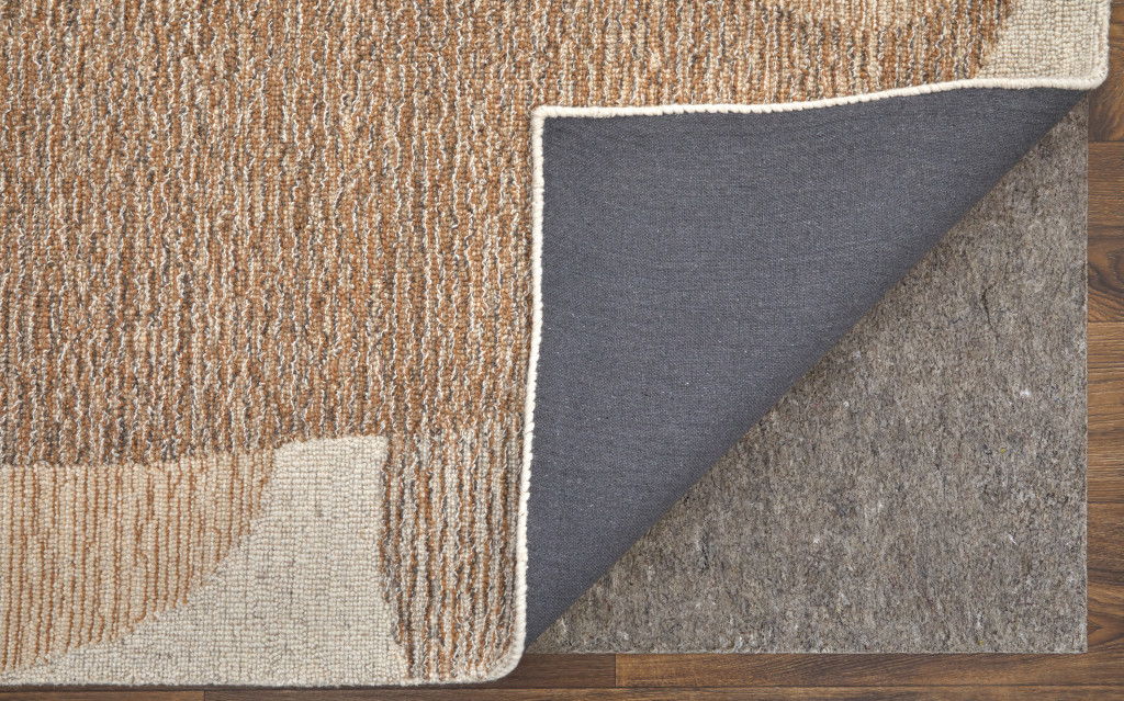 8' X 10' Wool Abstract Hand Tufted Area Rug (567607) - Brown / Tan / Ivory