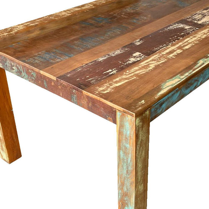 72" Solid Wood Dining Table - Brown