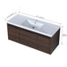 Giga floating bathroom vanity with resin sink and soft-close doors, modern storage unit for contemporary bathroom decor