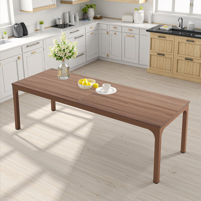 46" Solid Wood Dining Table - Brown
