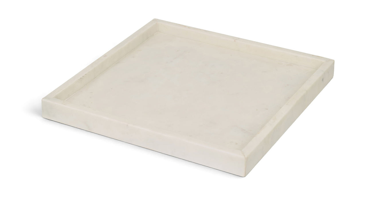 Elegant Michael marble tray by Meridian Furniture featuring a smooth, polished genuine marble surface and stylish tray design.