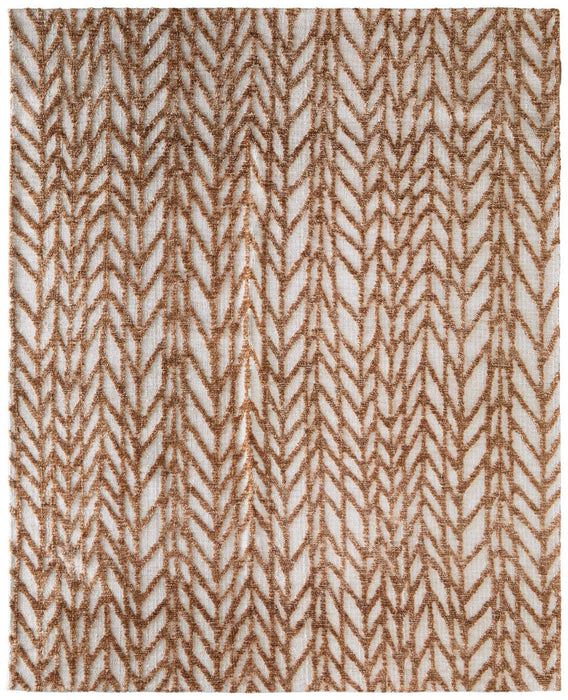 9' X 13' Chevron Area Rug (722088) - Brown / Tan