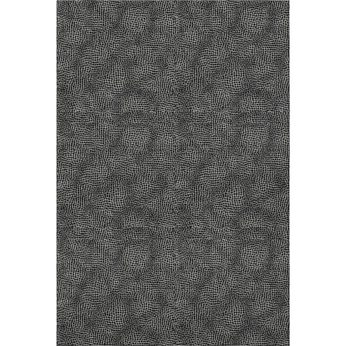 10' X 14' Geometric Washable Area Rug With UV Protection (682829) - Black / Ivory
