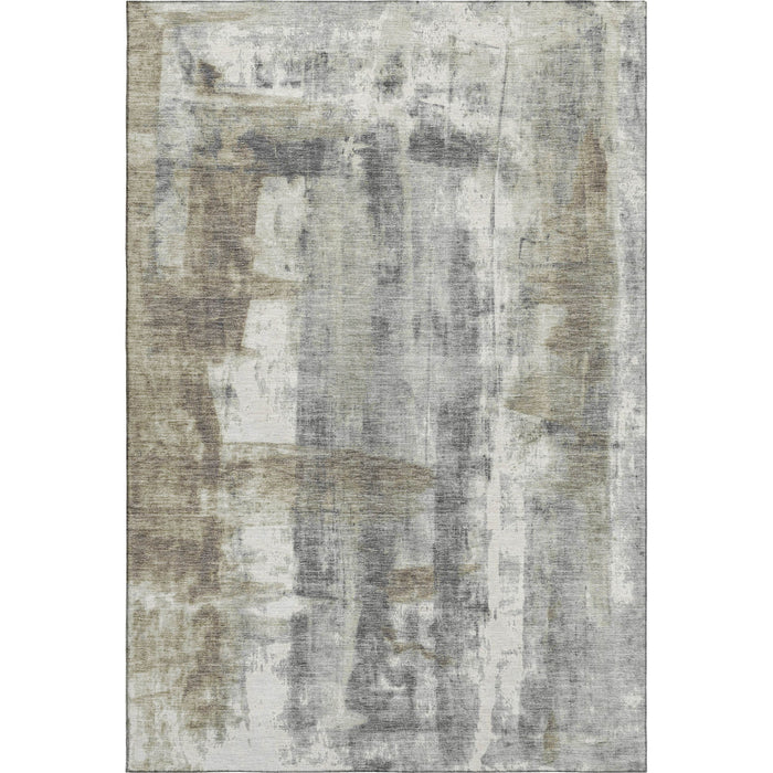 10' X 14' Abstract Washable Area Rug With UV Protection (719274) - Beige / Gray / Ivory