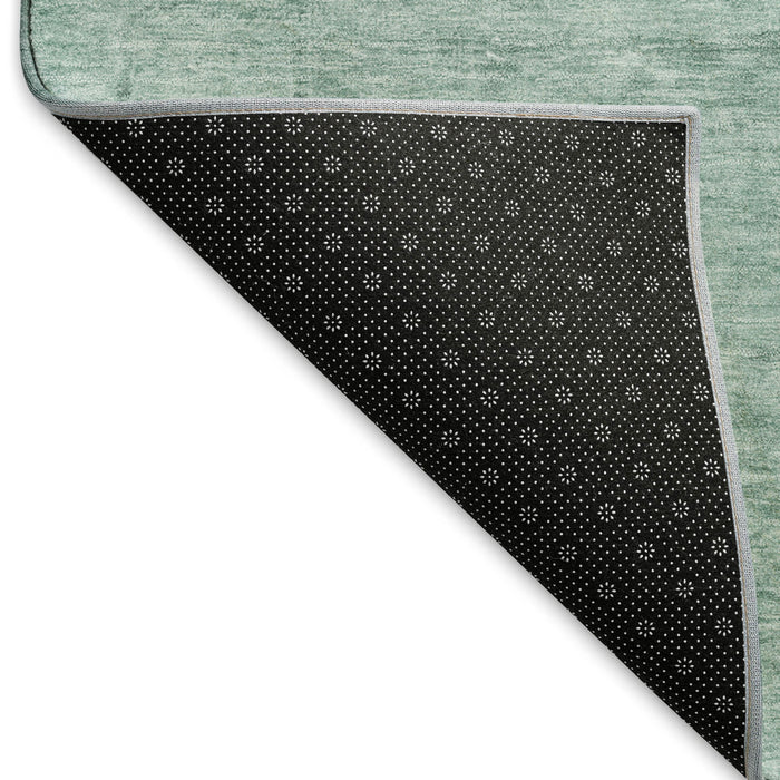 10' X 14' Oriental Washable Area Rug With UV Protection (695930) - Aqua / Teal