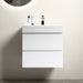 Giga Alice bathroom vanity with large storage, wall-mounted floating design, one-piece sink basin without drain or faucet, modern style.