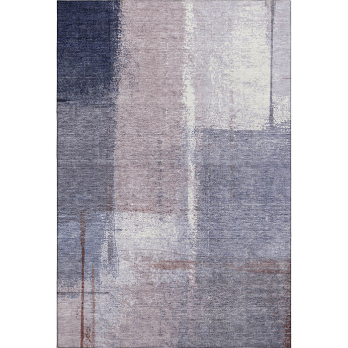 10' X 14' Abstract Washable Area Rug With UV Protection (710634) - Lavender / Gray / Ivory