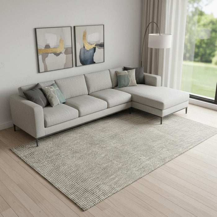 12' X 18' Jute Handmade Area Rug (684877) - Gray