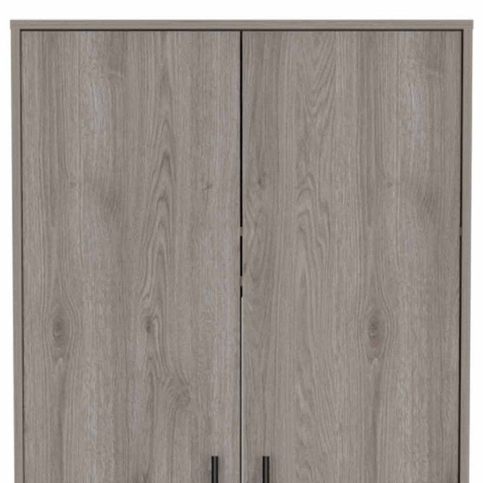 Tall Two Door Closet - Light Gray