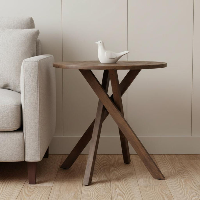 Solid Wood Wood Tray Table (605615) - Brown