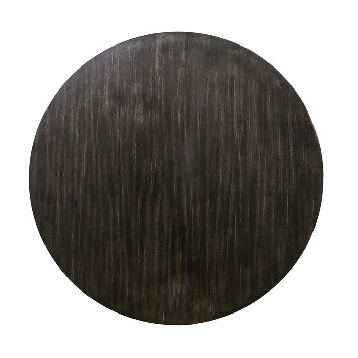 Nerissa - Round Table - Antique Black / Beige