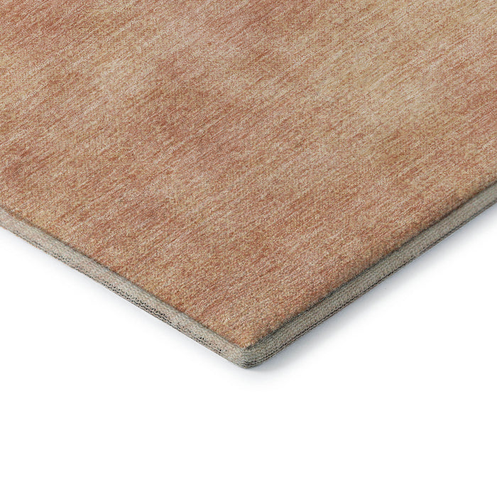 10' X 14' Abstract Washable Area Rug With UV Protection (679959) - Peach / Salmon
