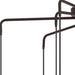 HomeRoots nine-light metal chandelier with bronze finish and cream shades, featuring a dimmable design and elegant lighting for your space.