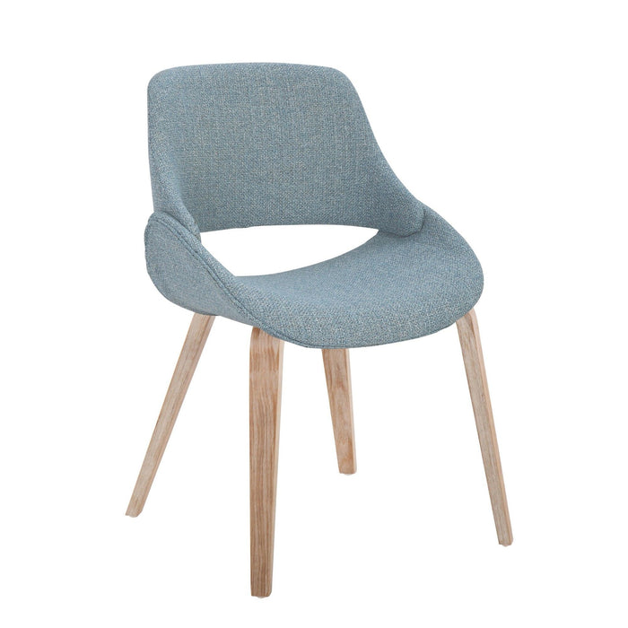 Fabrizzi - Mid-Century Modern Dining / Accent Chair (Set of 2) - Whitewash Wood