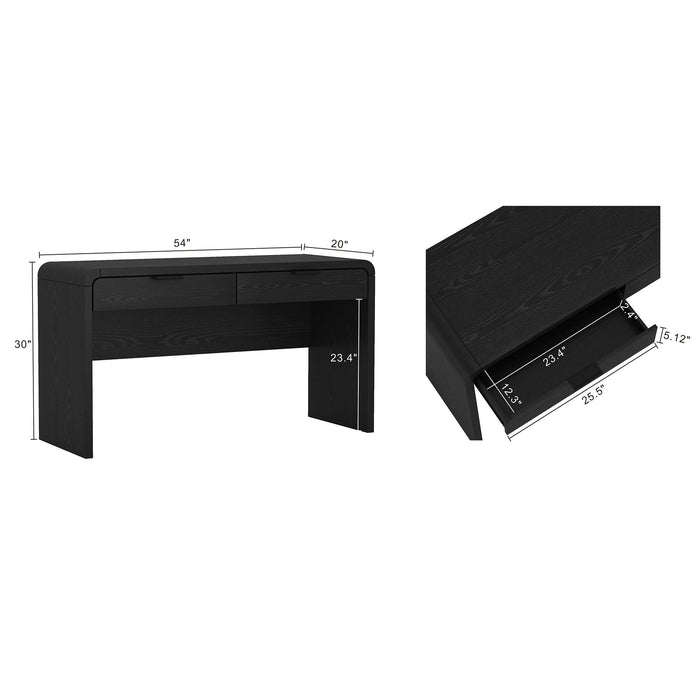 Grace - Office Desk - Black