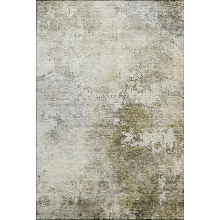 10' X 14' Abstract Washable Area Rug With UV Protection (687089) - Wheat / Ivory / Taupe
