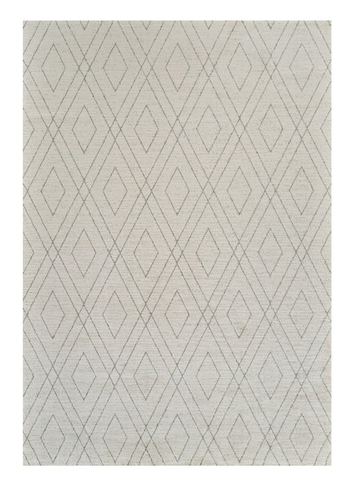 8' x 11' Abstract Non Skid Area Rug - Beige And Gray