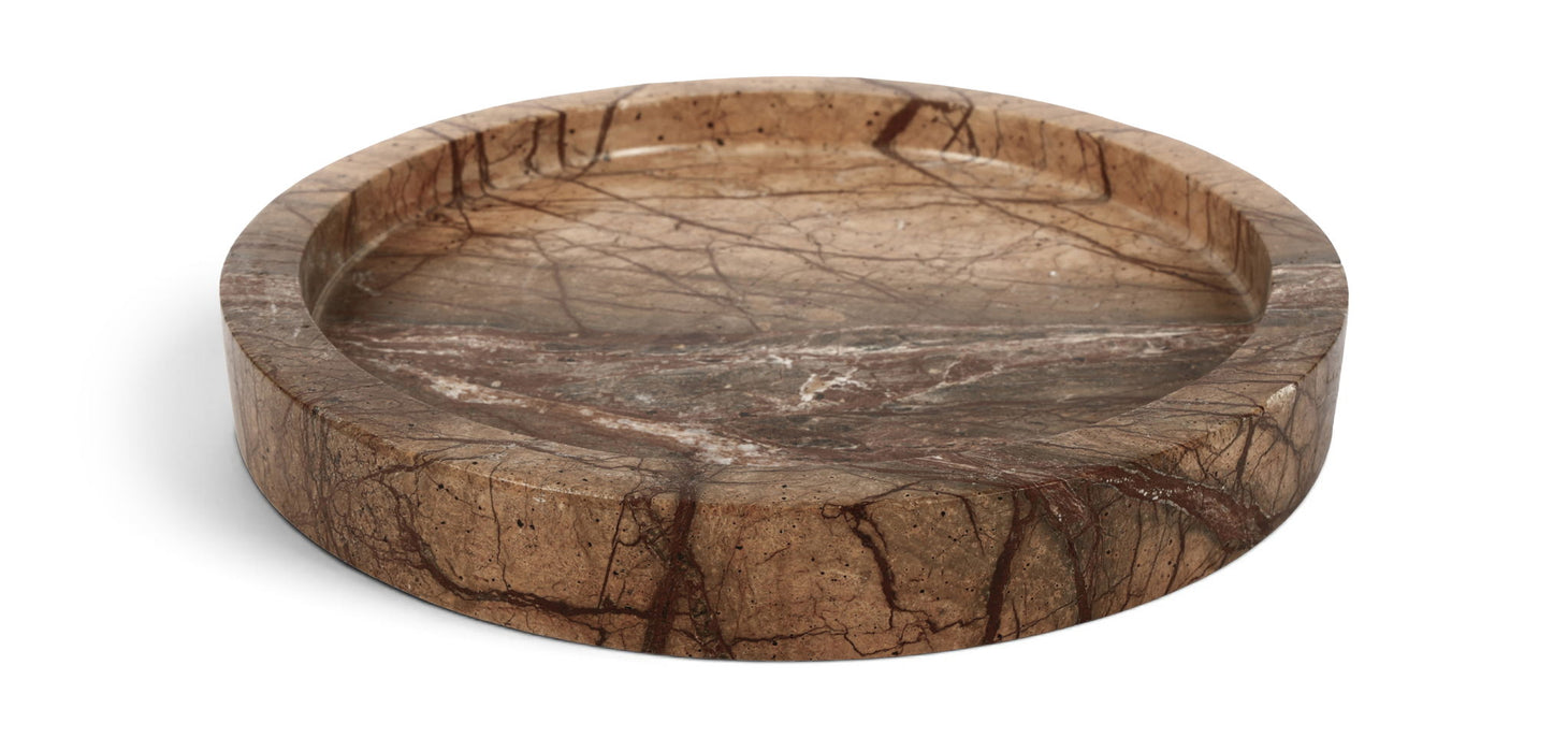 Marble tray by Meridian Furniture featuring elegant genuine marble with a smooth, polished surface for stylish serving or display.