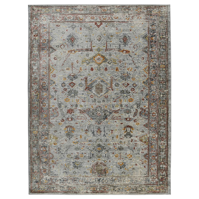 11' X 8' Medallion Area Rug - Gray / Brown