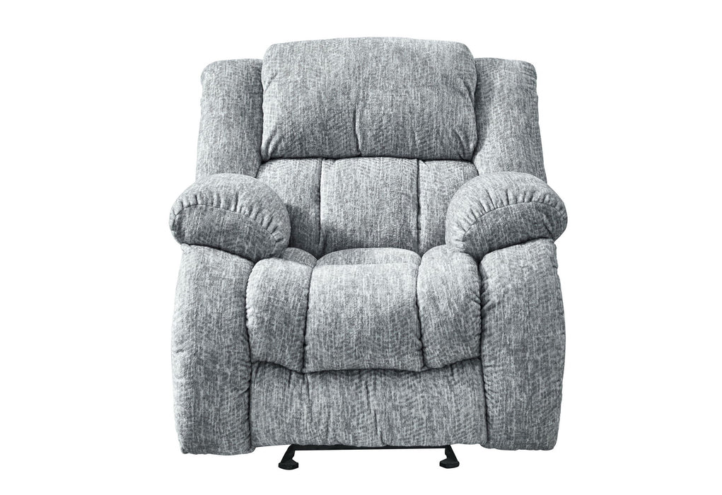 Fabric Gliding Recliner - Gray