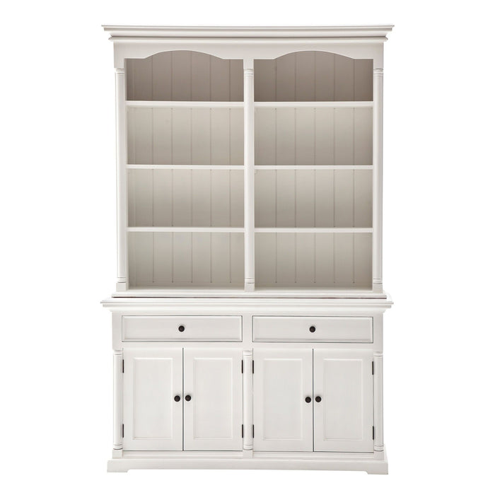 Sideboard With Hutch Two Drawers - White