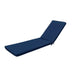 Giga outdoor lounge chair cushion replacement for patio furniture, featuring back and seat cushions for a comfortable chaise.
