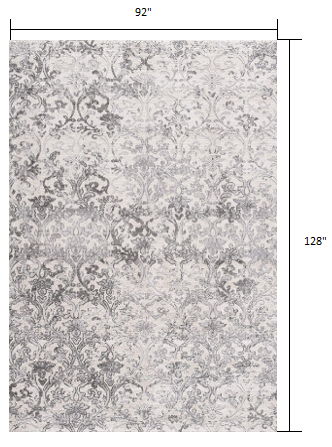 8' x 11' Toile Power Loom Area Rug - Cream