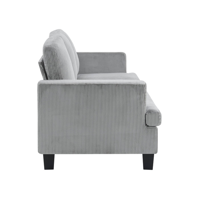 Corduroy Sofa - Gray