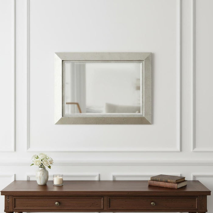 Rectangle Accent Metal Mirror - Silver