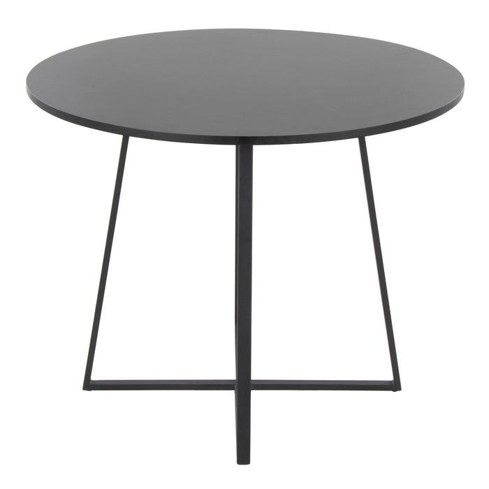Cosmo - Canary Dining Table - Black Metal Base