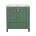 Giga bathroom vanity with single sink, storage cabinet, 2 doors, drawer, soft-close, solid wood frame, multifunctional bathroom storage