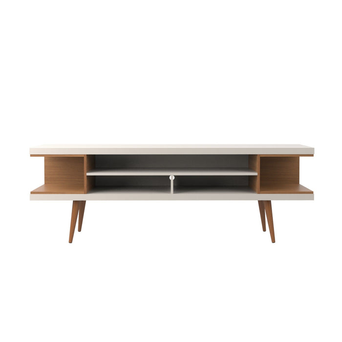 Manhattan Utopia - TV Stand - Off White And Maple Cream