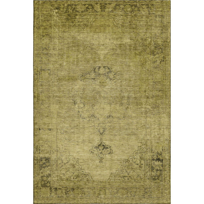 10' X 14' Oriental Washable Area Rug With UV Protection (654886) - Gold / Wheat