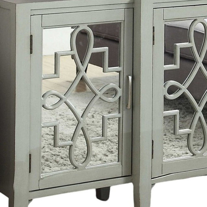 Solid Wood Console Table - Gray