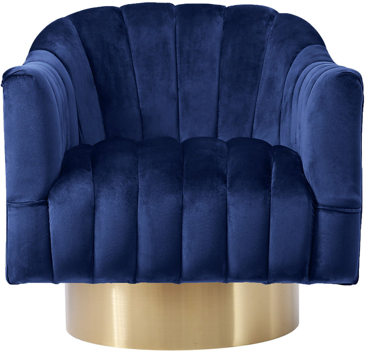 Farrah - Accent Chair with Gold Base