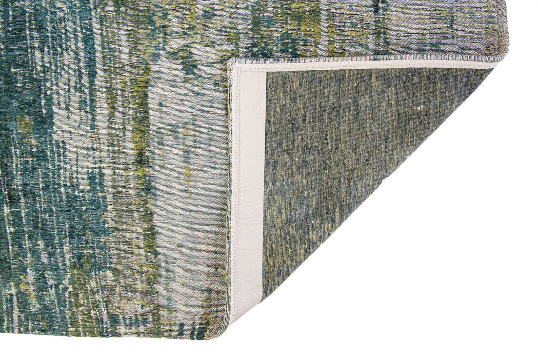 7' x 9' Abstract Non Skid Area Rug - Blue And Green