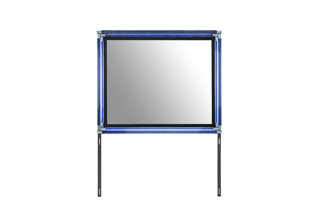 Lando - Mirror With LED - Black