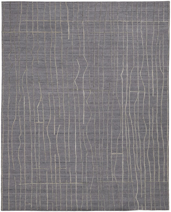 10' X 14' Hand Woven Area Rug (743910) - Gray / Silver