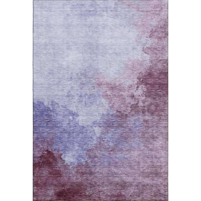 10' X 14' Abstract Washable Area Rug With UV Protection (686180) - Purple / Lavender