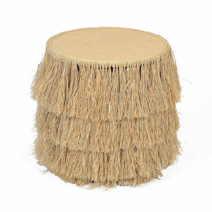 Luau - Rattan Round End Table - Natural