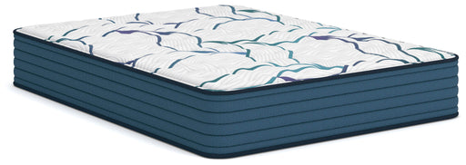 Sierra Sleep® by Ashley Limited Edition Firm 3.0 hybrid mattress with quilted top and supportive layers, in a bedroom setting