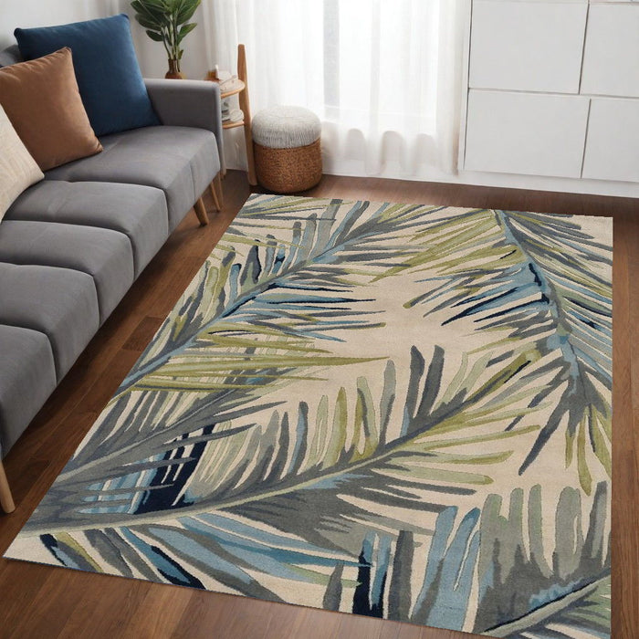 63" x 99" Wool Rug - Ivory