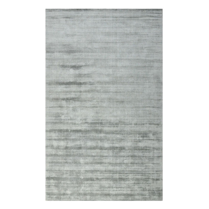 8' X 10' Striped Hand Woven Area Rug (570209) - Silver