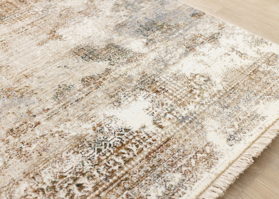8' X 10' Abstract Area Rug (660230) - Cream / Gray / Tan
