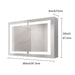 Giga medicine cabinet with LED vanity mirror, anti-fog, waterproof, and dimmable touch switch for bathroom storage and lighting.
