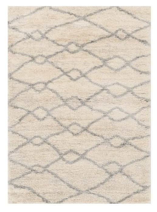 7' x 9' Area Rug - Gray And Ivory