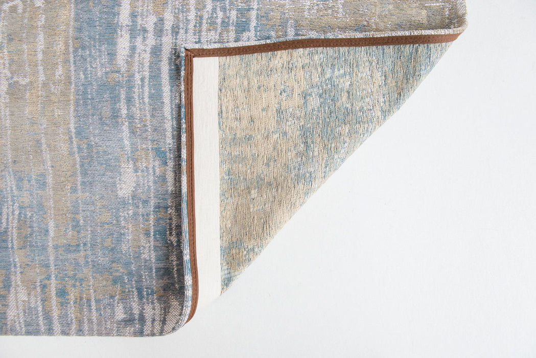 5' x 7' Abstract Non Skid Area Rug - Yellow And Blue