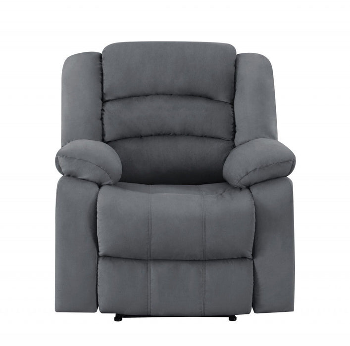 Contemporary Gray Fabric Chair - Gray